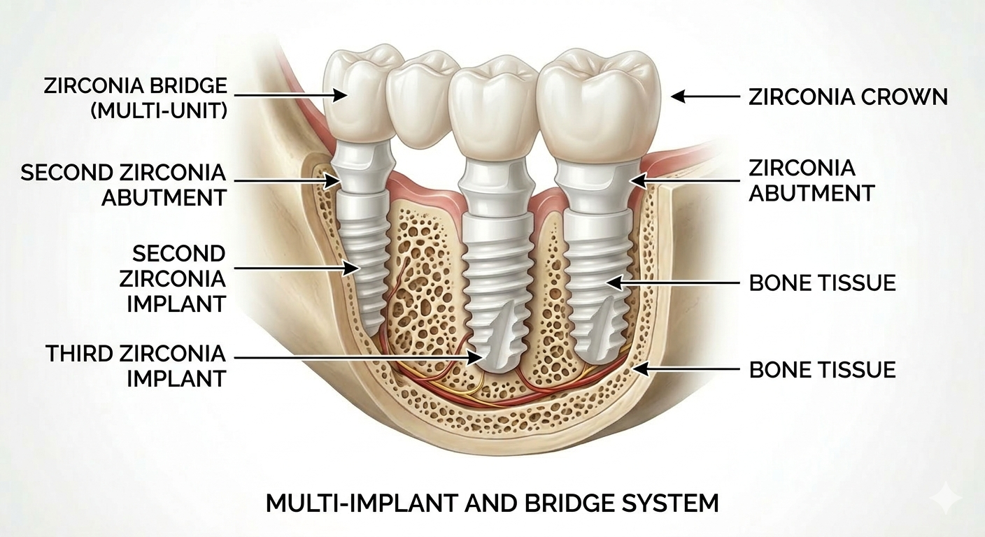 zirconia bridge to replace missing teeth utah